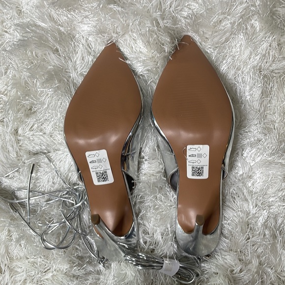 Brand new ASOS metallic/silver heels size 10 - Picture 3 of 5